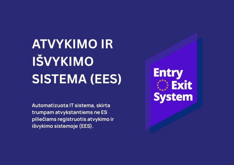 SVARBI informacija atvykstantiems į ES